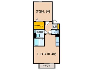 サンパティークの物件間取画像